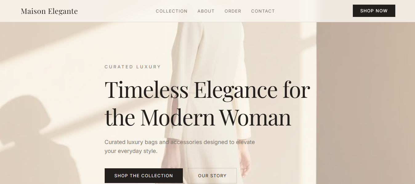 Maison Elegante project screenshot